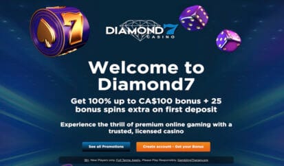 Diamond7 Casino Welcome Bonus
