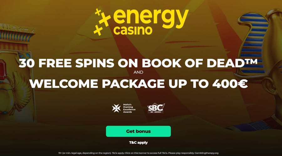 Energy Casino Welcome Bonus