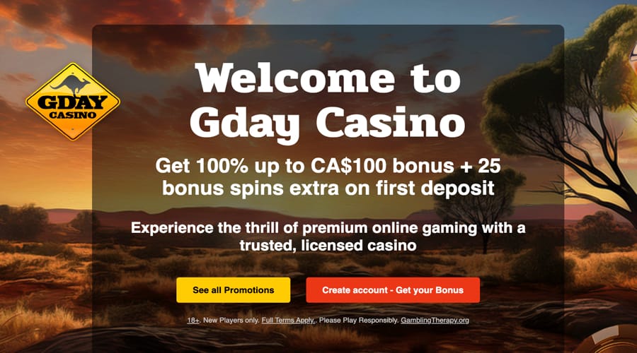 GDay Welcome Bonus