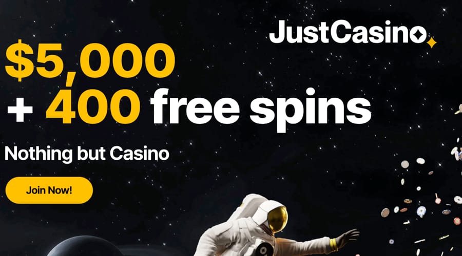 JustCasino Welcome Bonus