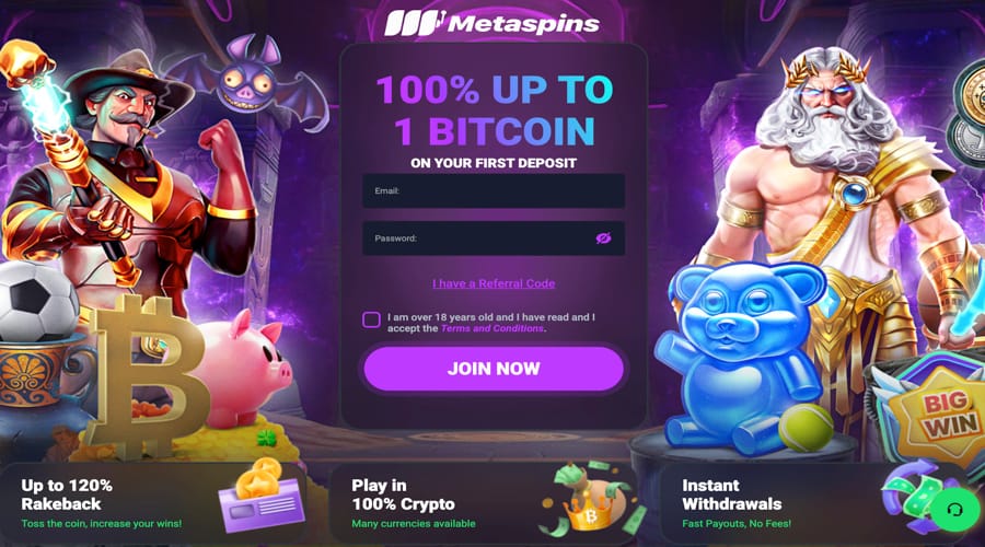 Metaspins Casino Welcome Bonus