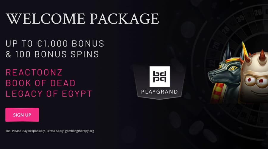 PlayGrand Casino Welcome Package