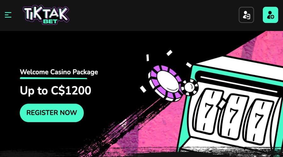 Tiktakbet casino welcome bonus
