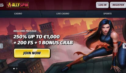AllySpin Casino Welcome Bonus