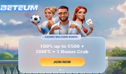 Beteum Casino Welcome Bonus