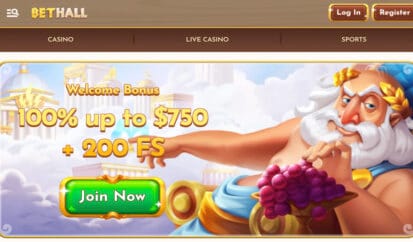 Bethall Casino welcome bonus