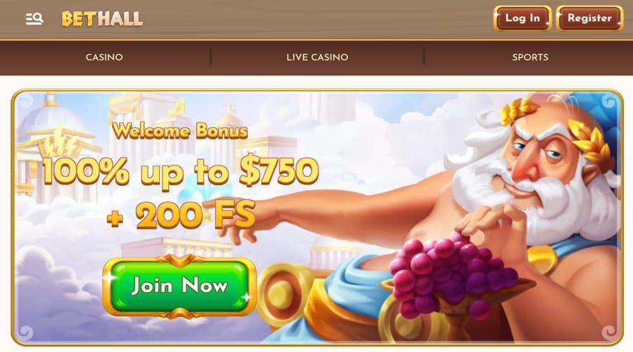 Bethall Casino welcome bonus