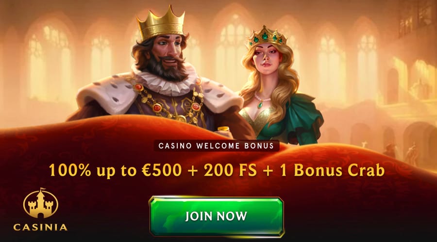 Casinia Casino Welcome Bonus