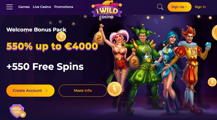 iWild Casino Welcome Bonus