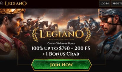 Legiano Casino Welcome Bonus