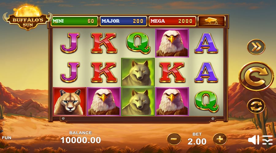 Buffalo's Sun slot game