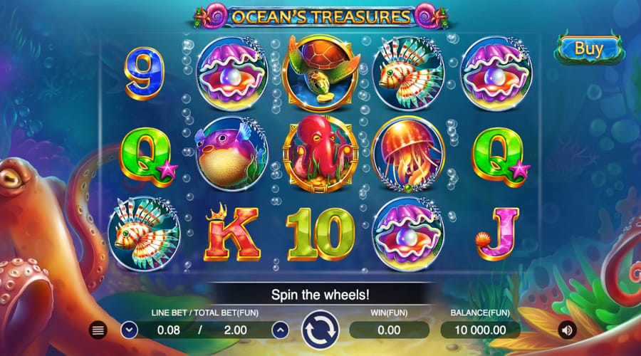 Ocean's Treasure slot demo - Zillion Games