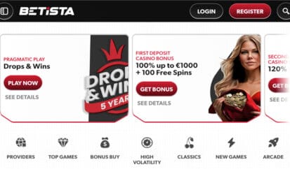 Betista welcome bonus