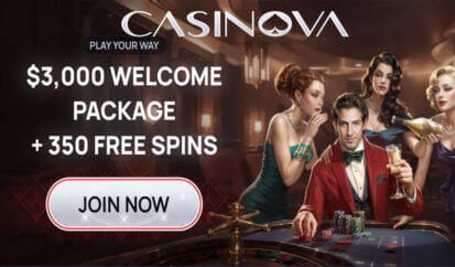 Casinova Free Spins (EU Bonus)
