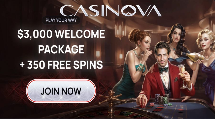 Casinova Free Spins (EU Bonus)