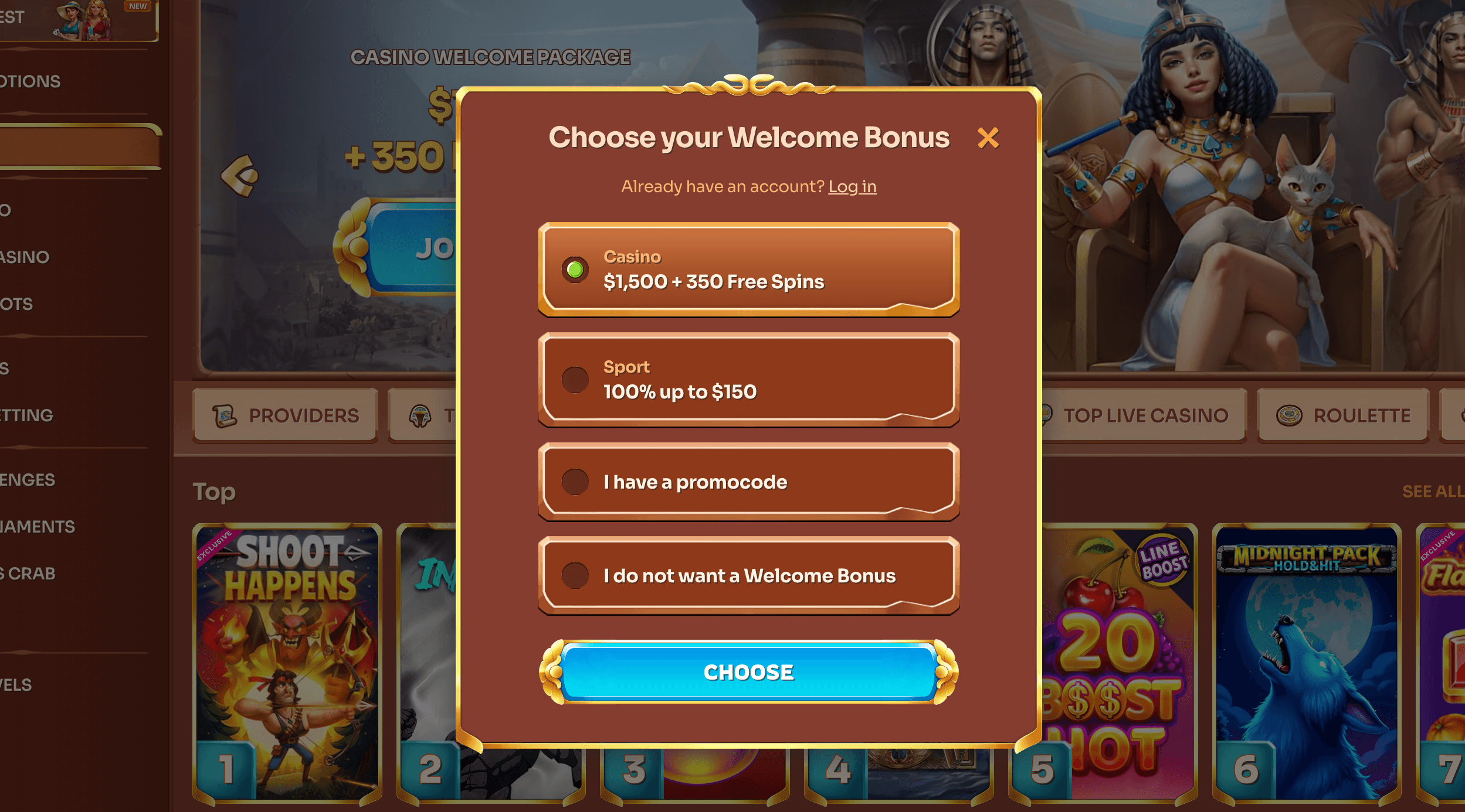 Cleobetra signup bonus