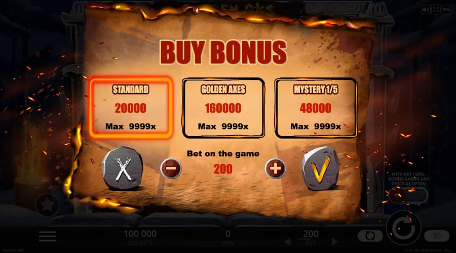 Bônus de compra Golden Øks