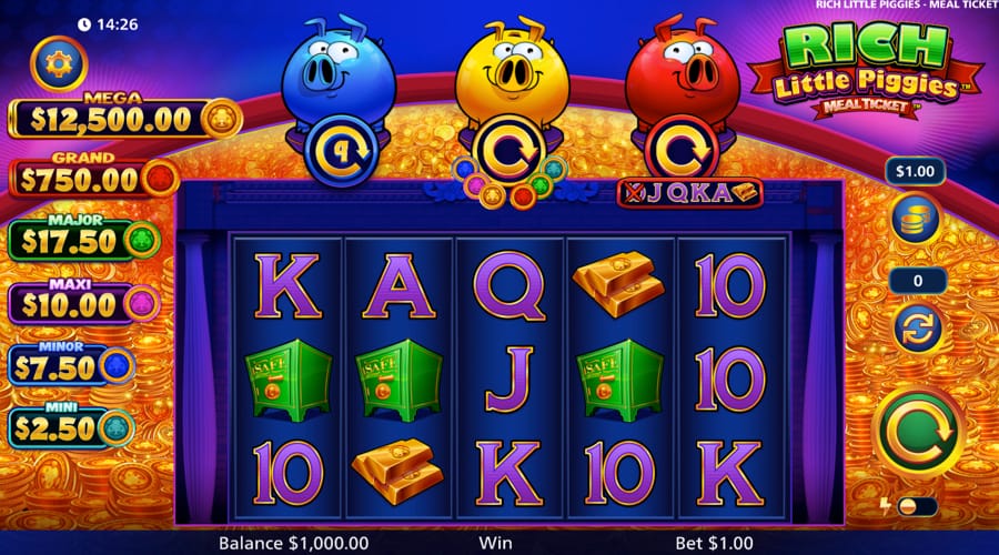 Rich Little Piggies World Class slot demo - Light & Wonder