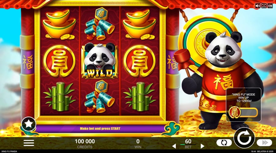 Xing Fu Panda slot demo - Belatra Games