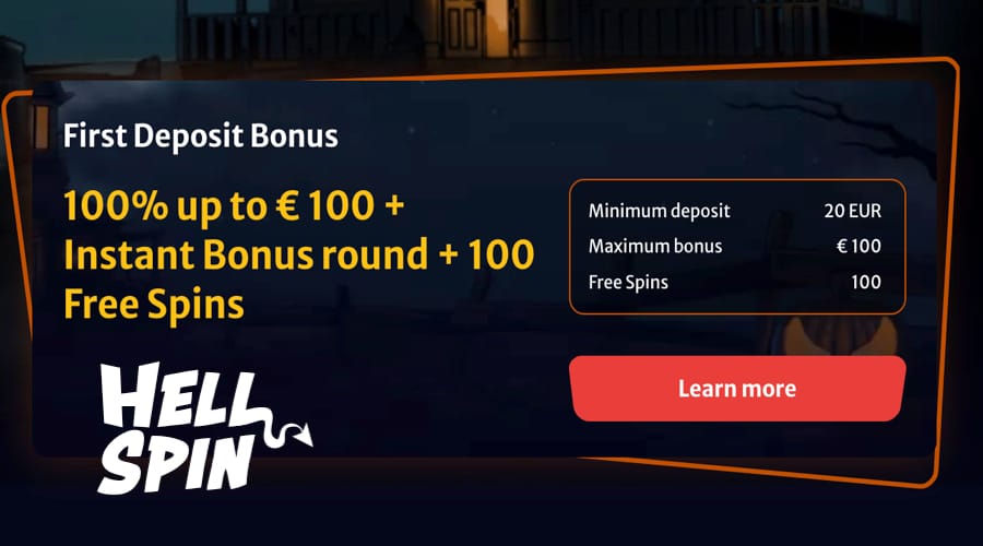 HellSpin 1st Deposit Promo Code