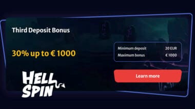 HellSpin 3rd Deposit Promo Code