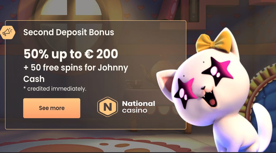 National-Casino 2nd Deposit Bonus Code