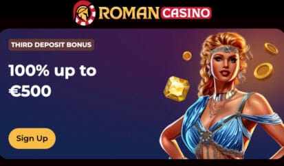 Roman Casino 3rd Deposit Bonus