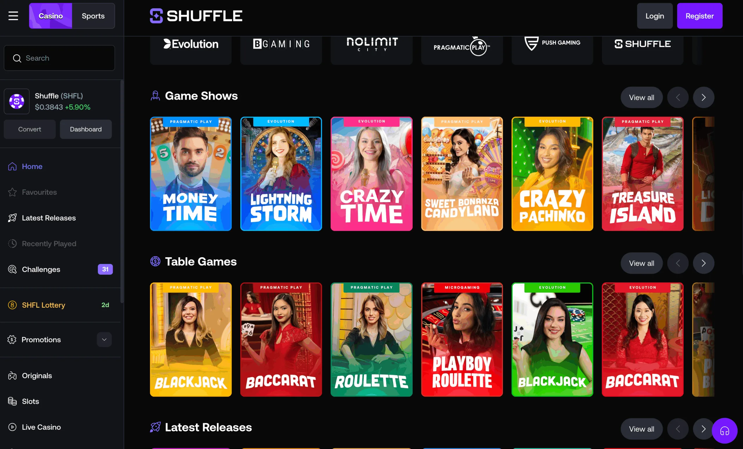 Shuffle Casino Review - © Slots4play.com