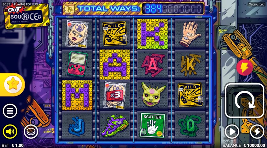 Outsourced slot demo