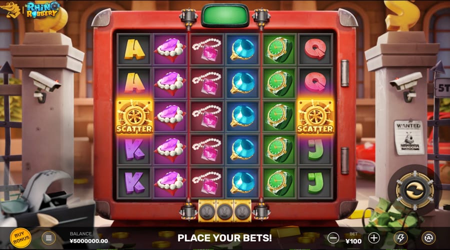Rhino Robbery slot demo