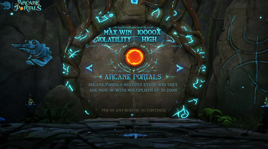 Demoverze výherního automatu Arcane Portals – funkce