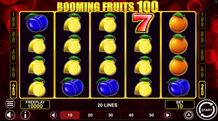Booming Fruits 100 slot demo - 1spin4win