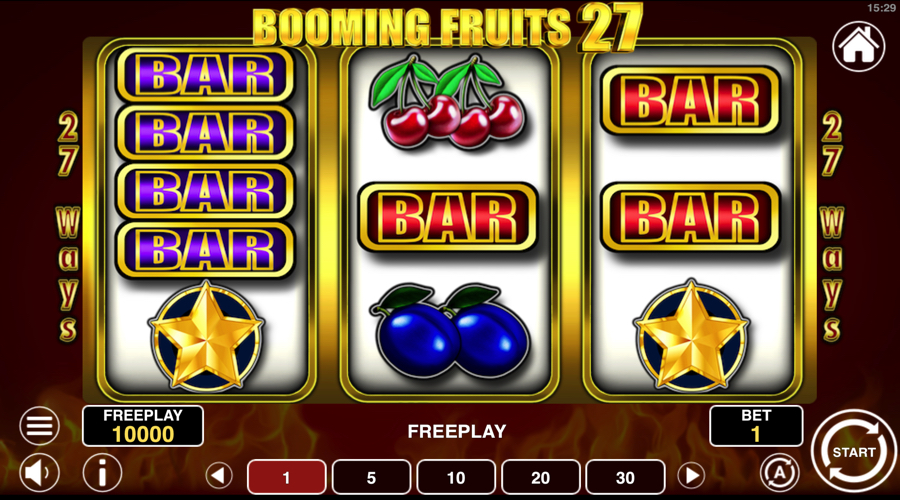 Booming Fruits 27 slot demo - 1spin4win