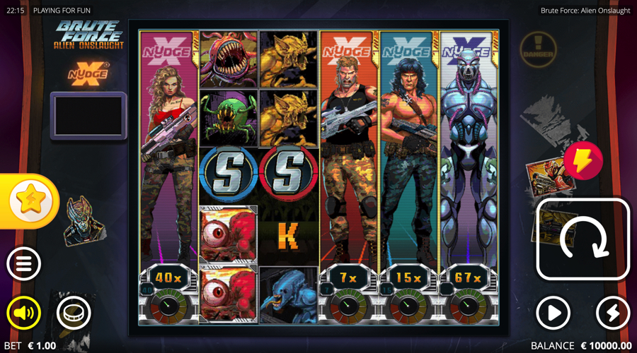 Brute Force: Alien Onslaught slot demo - Nolimit City