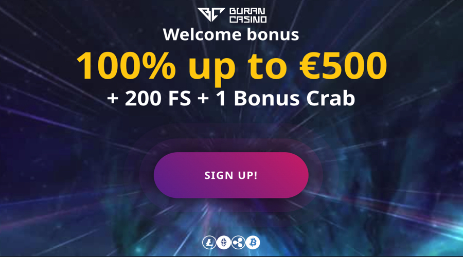 Buran Casino Welcome Bonus