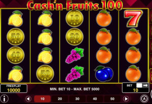 Cash'n Fruits 100 slot demo - 1spin4win