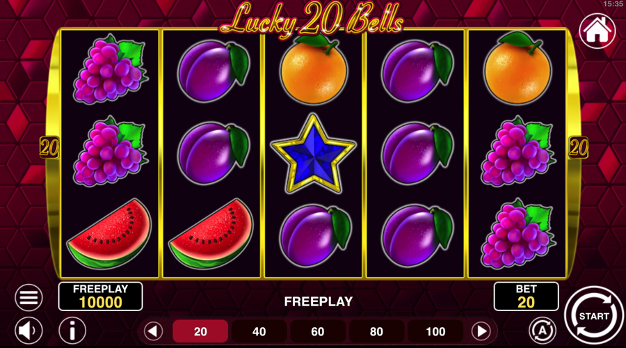 Lucky 20 Bells slot demo - 1spin4win