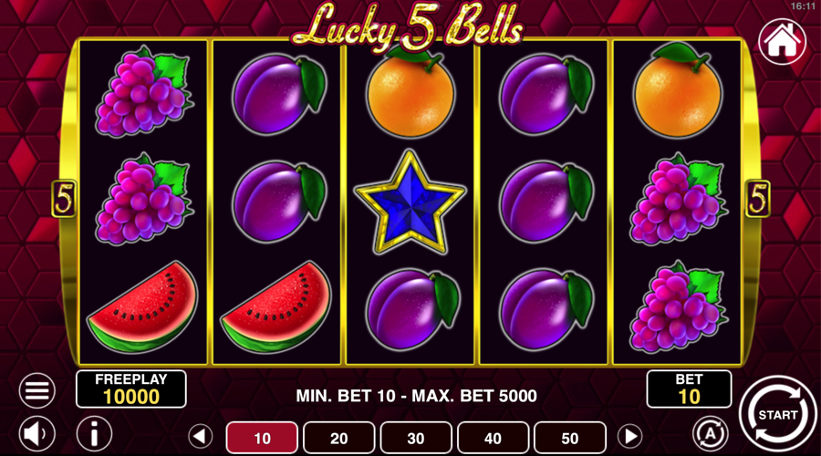 Lucky 5 Bells slot demo - 1spin4win