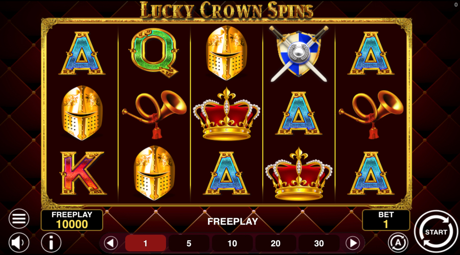 Lucky Crown Spins slot demo - 1spin4win