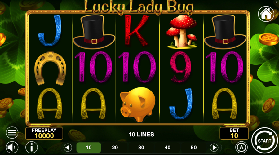 Lucky Lady Bug slot demo - 1spin4win