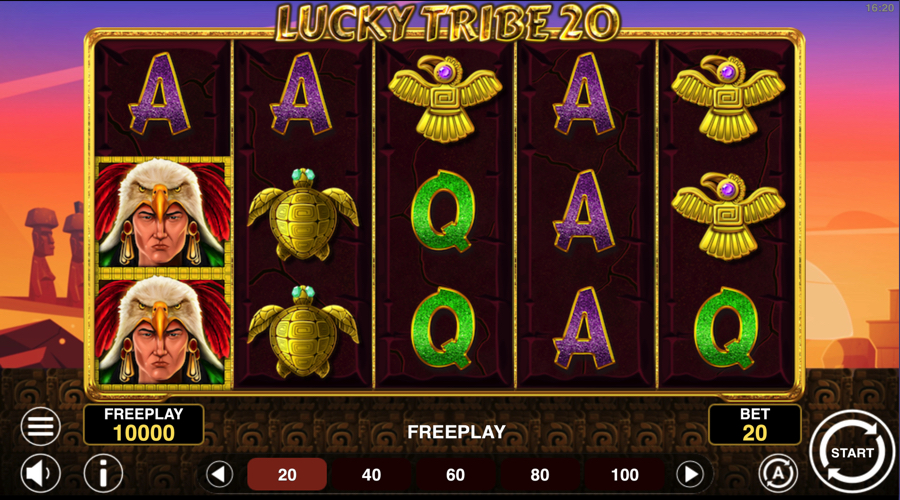 Lucky Tribe 20 slot demo - 1spin4win