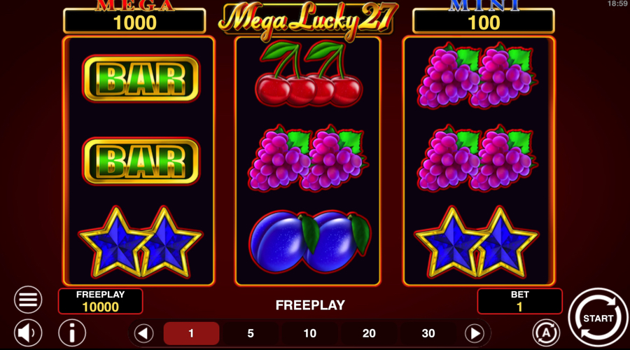 Mega Lucky 27 slot demo - 1spin4win