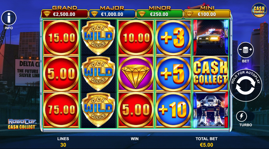 RoboCop: Cash Collect slot demo - Playtech
