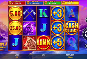 Wersja demonstracyjna automatu Wolves! Cash Collect & Link – Playtech
