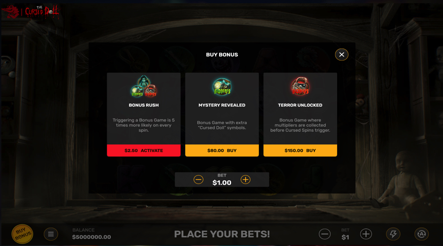 Cursed Doll buy bonus