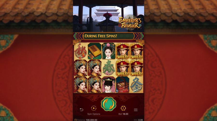 Emperor’s Favour mobile slot demo - PGSoft