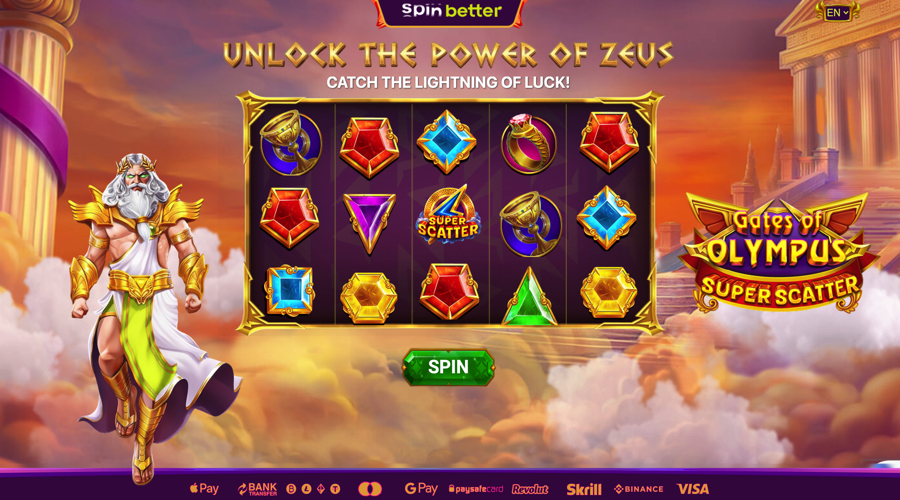 Gates of Olympus Free Spins - SpinBetter