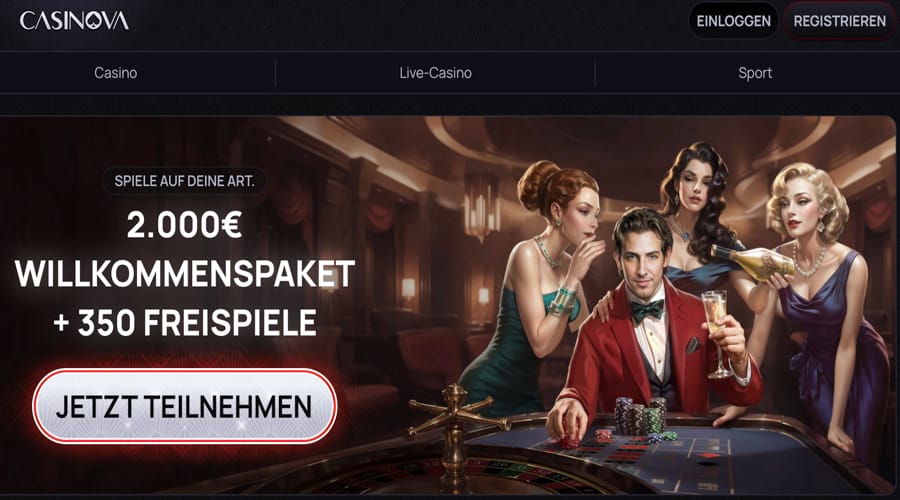 Casinova - DACH bonus