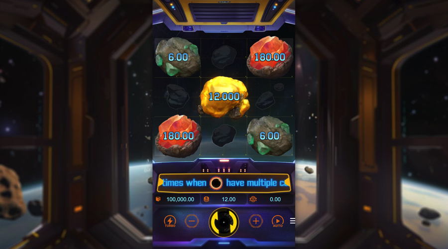 Démo de la machine à sous mobile Galaxy Miner - PGSoft