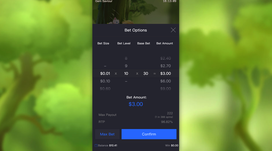 Gem Saviour Sword spin options